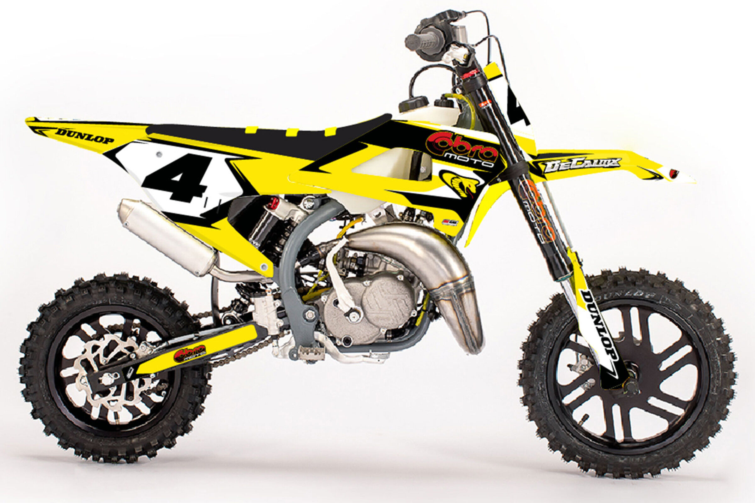 Cobra CX Black Yellow T 4 Number Plate Graphics Kit With Airbox