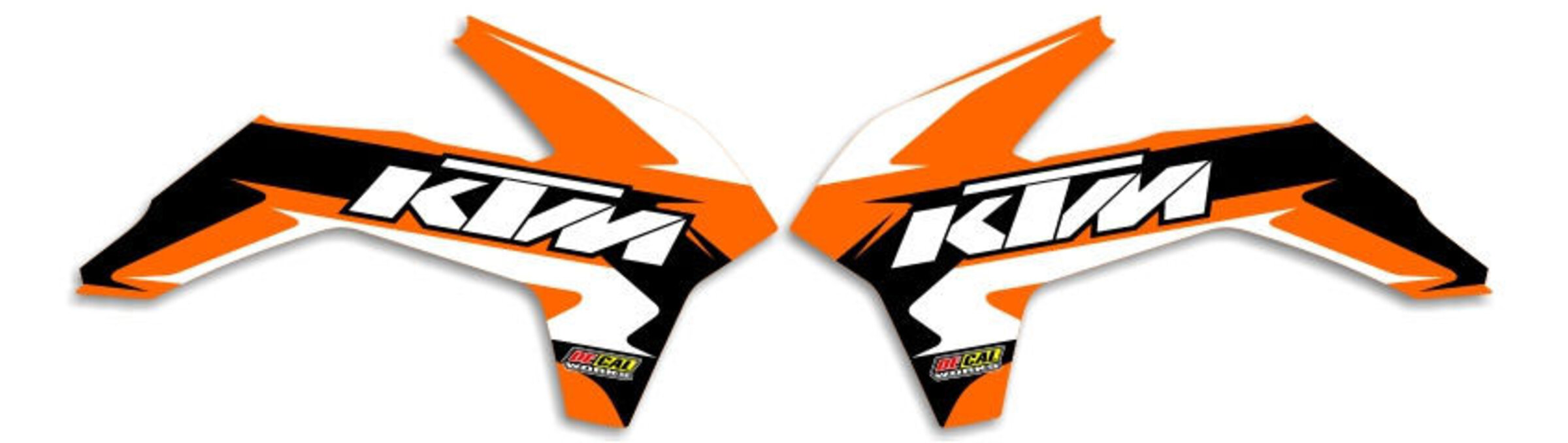 Ktm Sxf Orange Black T Number Plate Graphics Kit With Airbox