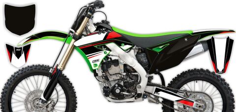 Semi Custom Full Graphics Kit Kawasaki KX250F 2009 T-1 Series