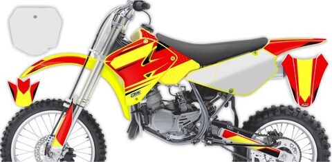 Semi Custom Full Graphics Kit Suzuki RM85 (2 Stroke) 2002 T-1 Series