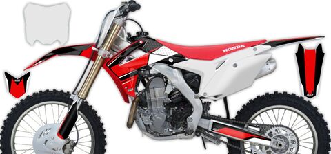 Semi Custom Full Graphics Kit Honda CRF450R 2013 T-1 Series