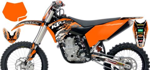 Ready Made Full Graphics Kit KTM SXF450 2007 T-8 Series