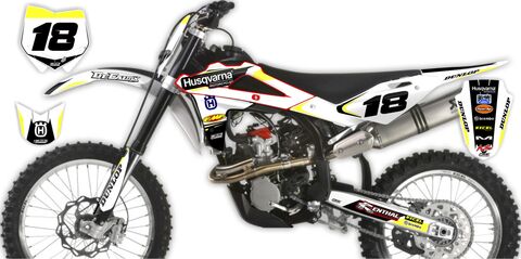 Ready Made Complete Graphics Kit Husqvarna TC250 2013 Husqvarna Factory Series 18