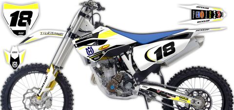 Ready Made Complete Graphics Kit Husqvarna FC250 2014 Husqvarna Factory Series 18