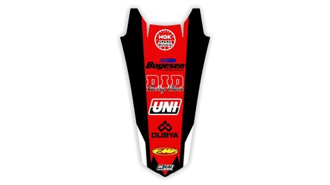 Rear Fender decal for Honda CRF dirt bike