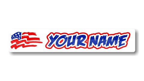 Name Flag DeCals - Universal