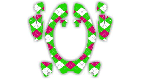 Neck Brace DeCals - Argyle