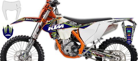 Ready Made Full Graphics Kit 2017 KTM EXC250F Traditional Camo Series