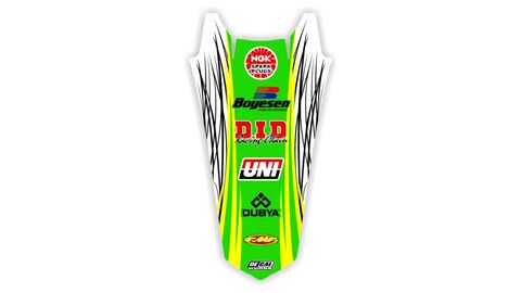 Rear Fender decal for Yamaha YZF dirt bike