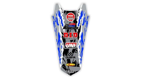 Rear Fender decal for GASGAS MC dirt bike