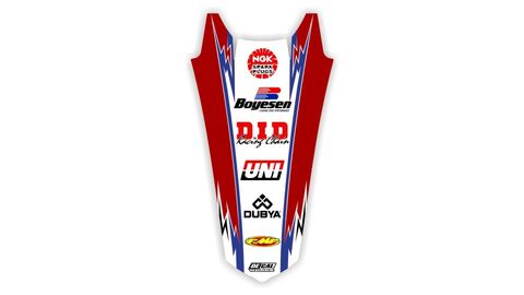 Rear Fender decal for Husqvarna TC dirt bike