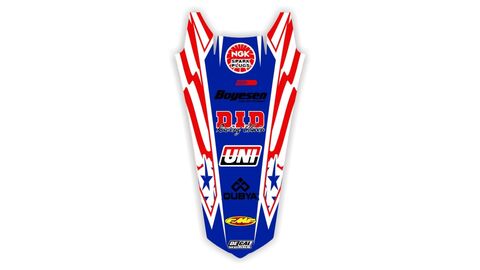 Rear Fender decal for Sherco SE dirt bike