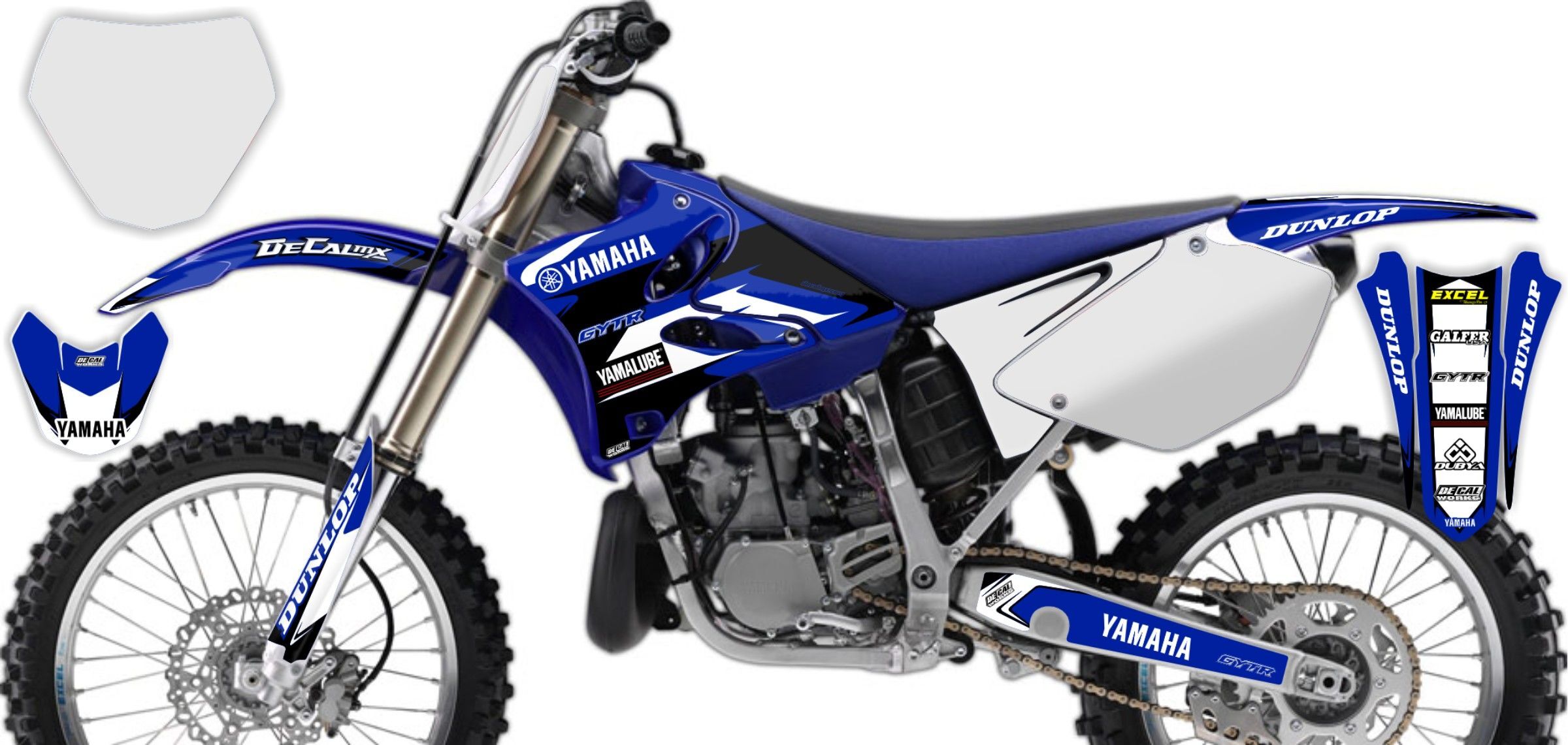 Ready Made Full Graphics Kit Yamaha YZ250 (2 Stroke) 2002 T-4 Series