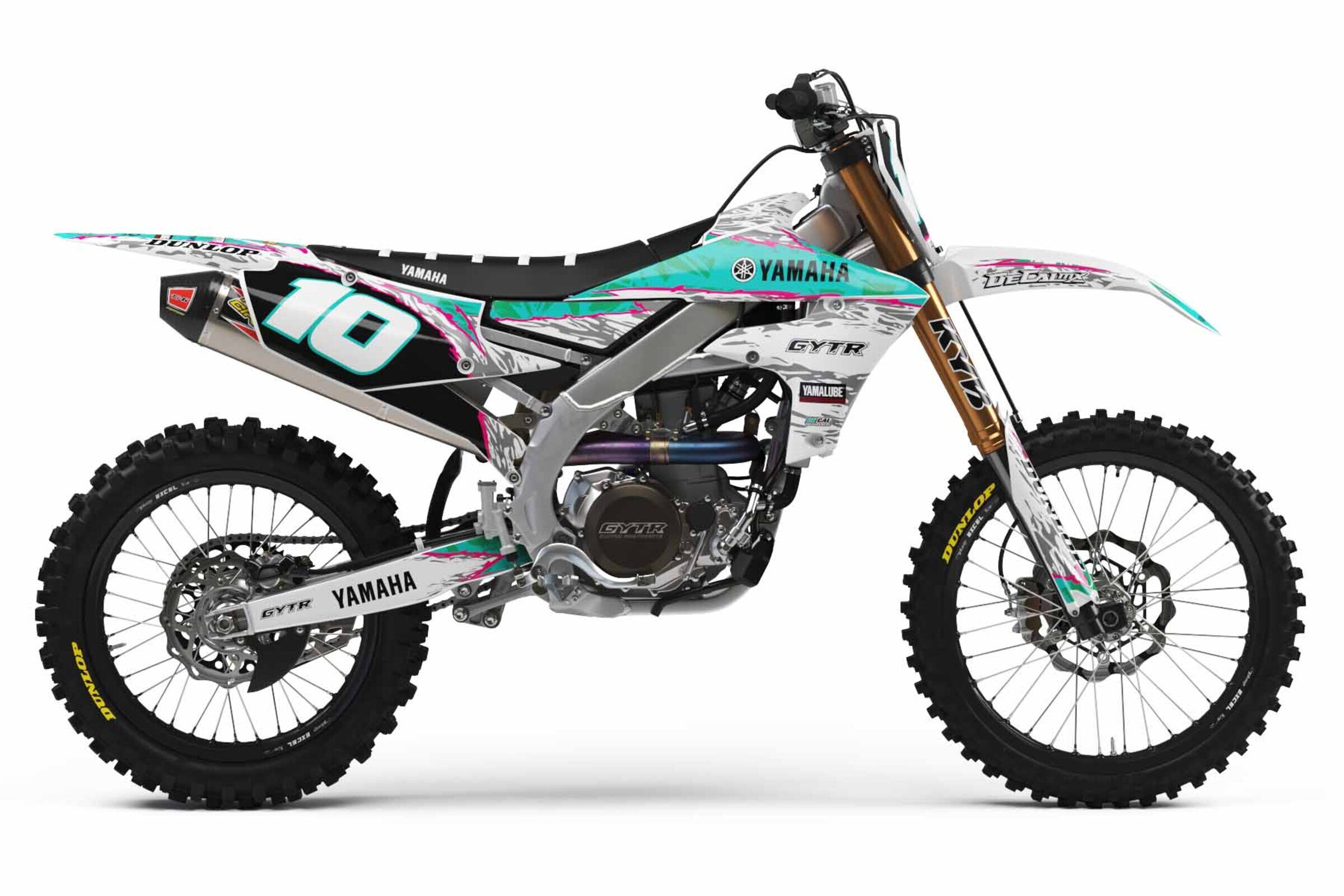 Yamaha YZ450F Black/Grey T-10 Semi Custom Full Graphics Kit