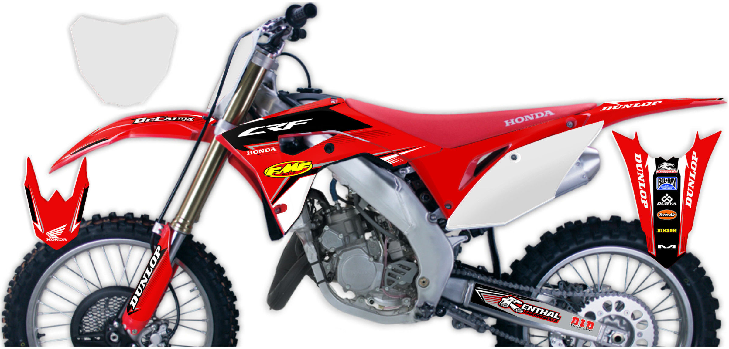 Honda cr125r пластик