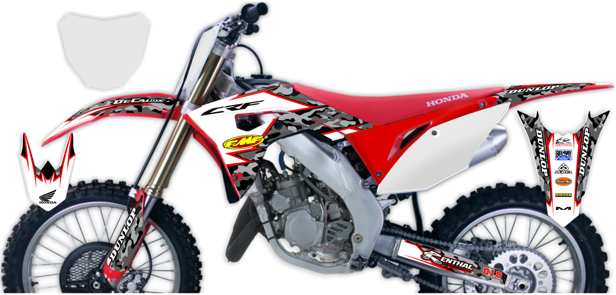 Honda cr125r пластик