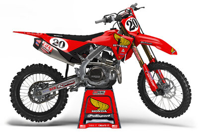 2025 Honda CRF450R Red Daytona 20 Series Dirt Bike Graphics Kit