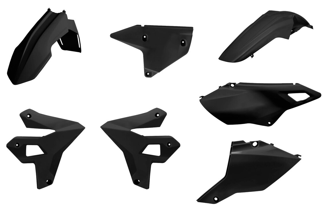 Polisport Black Restyled Plastic Kit for 00-24 Suzuki DR-Z400