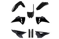 Polisport Black w/ Forks Plastic Kit for 25 Honda CRF250, CRF450