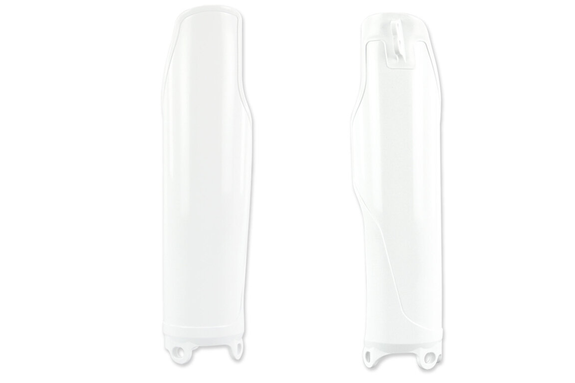 UFO White Lower Fork Guards for 90-18 Honda CR125, CR250, CR500, CRF250, CRF450