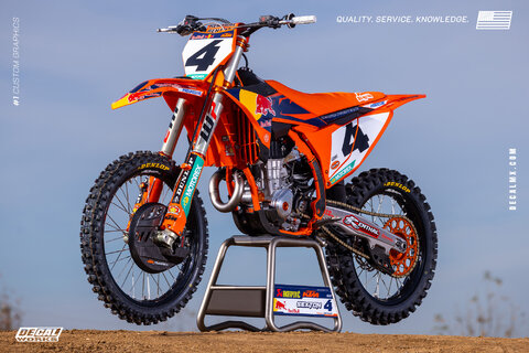 DeCal Works is a proud sponsor of the 2025 Red Bull KTM Factory Racing Teams Chase Sexton bike