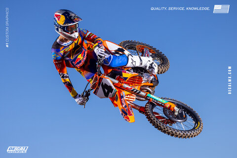 DeCal Works is a proud sponsor of the 2025 Red Bull KTM Factory Racing Teams Chase Sexton action image 3