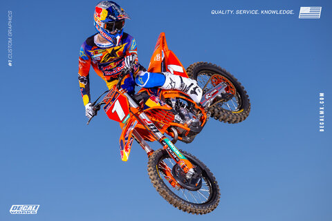 DeCal Works is a proud sponsor of the 2025 Red Bull KTM Factory Racing Teams Tom Vialle action image 2