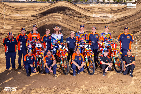 DeCal Works is a proud sponsor of the 2025 Red Bull KTM Factory Racing Team image