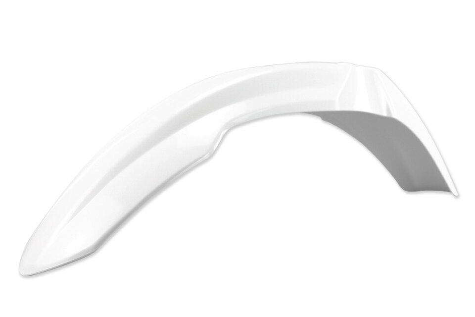 UFO White Front Fender replacement plastics for 04-17 Honda CR125, CR250, CRF250, CRF450 dirt bikes