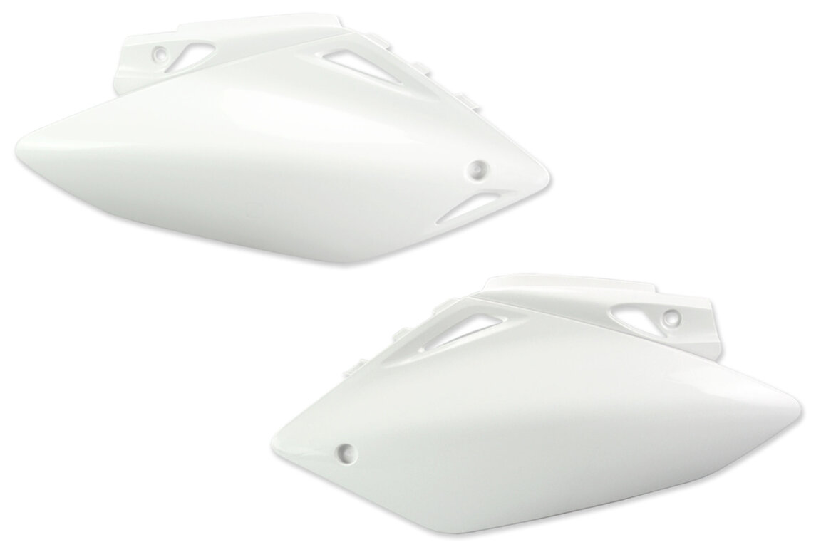 Polisport White Side Number Plates for 05-06 Honda CRF450