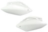 UFO Cream White Side Number Plates for 05-06 Honda CRF450