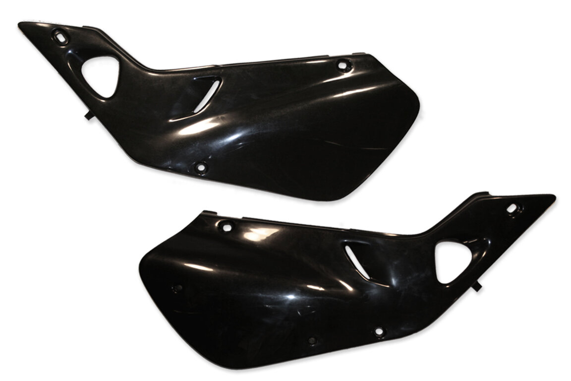 UFO Black Side Number Plates for 97-99 Honda CR125, CR250