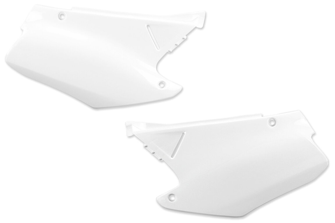 Polisport White Side Number Plates for 00-01 Honda CR125, CR250