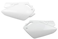 Polisport White Side Number Plates for 03-07 Honda CR85