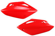 UFO Red Side Number Plates for 07-25 Honda CRF150