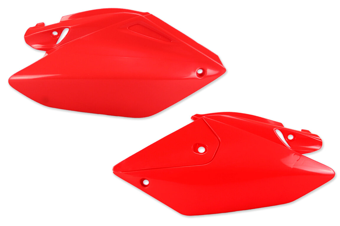 UFO Red Side Number Plates for 04-17 Honda CRF250