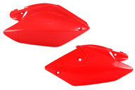 UFO Red Side Number Plates for 04-17 Honda CRF250