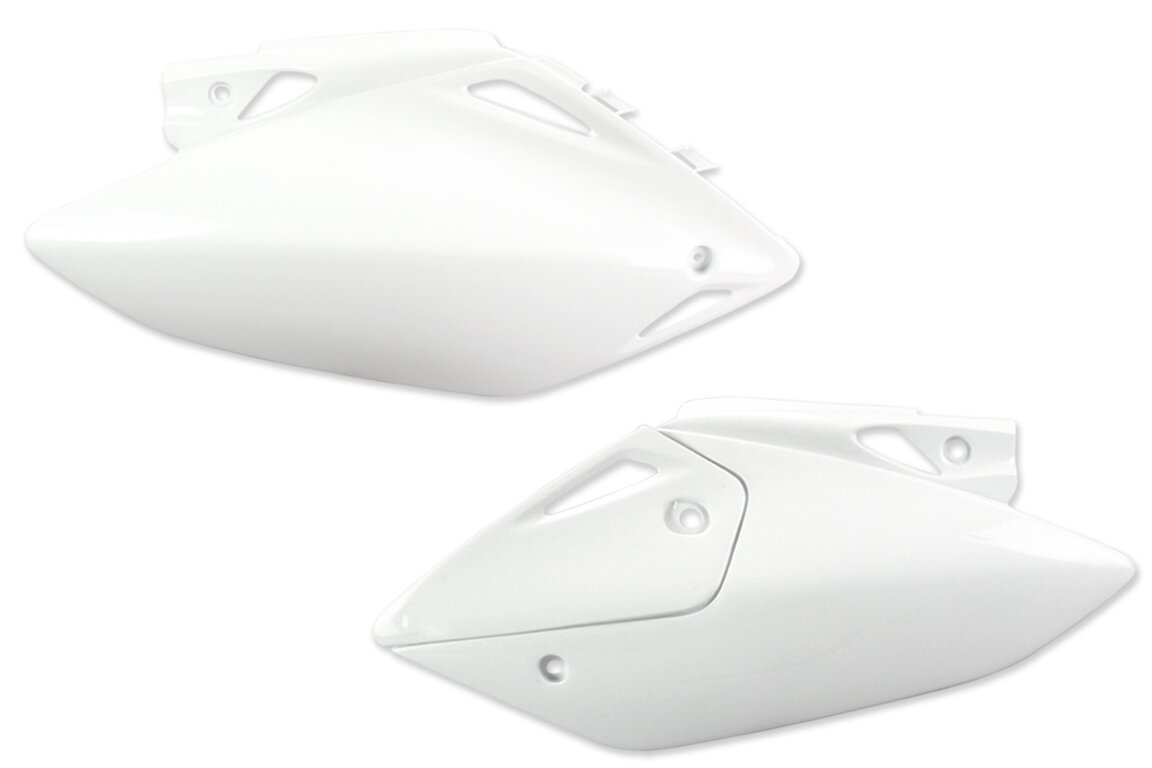 UFO White Side Number Plates for 05-17 Honda CRF450