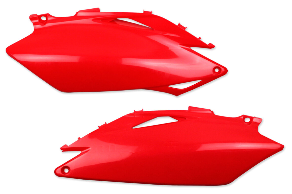 UFO Red Side Number Plates for 09-10 Honda CRF250, CRF450