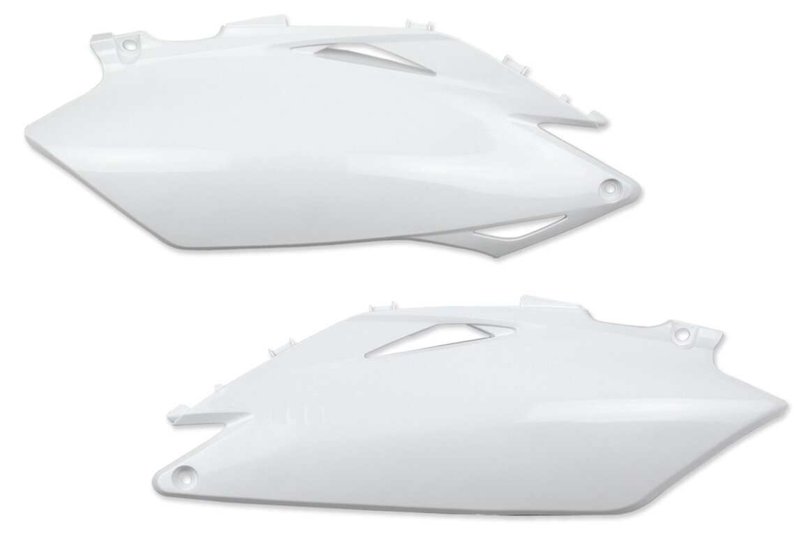 UFO White Side Number Plates for 09-10 Honda CRF250, CRF450