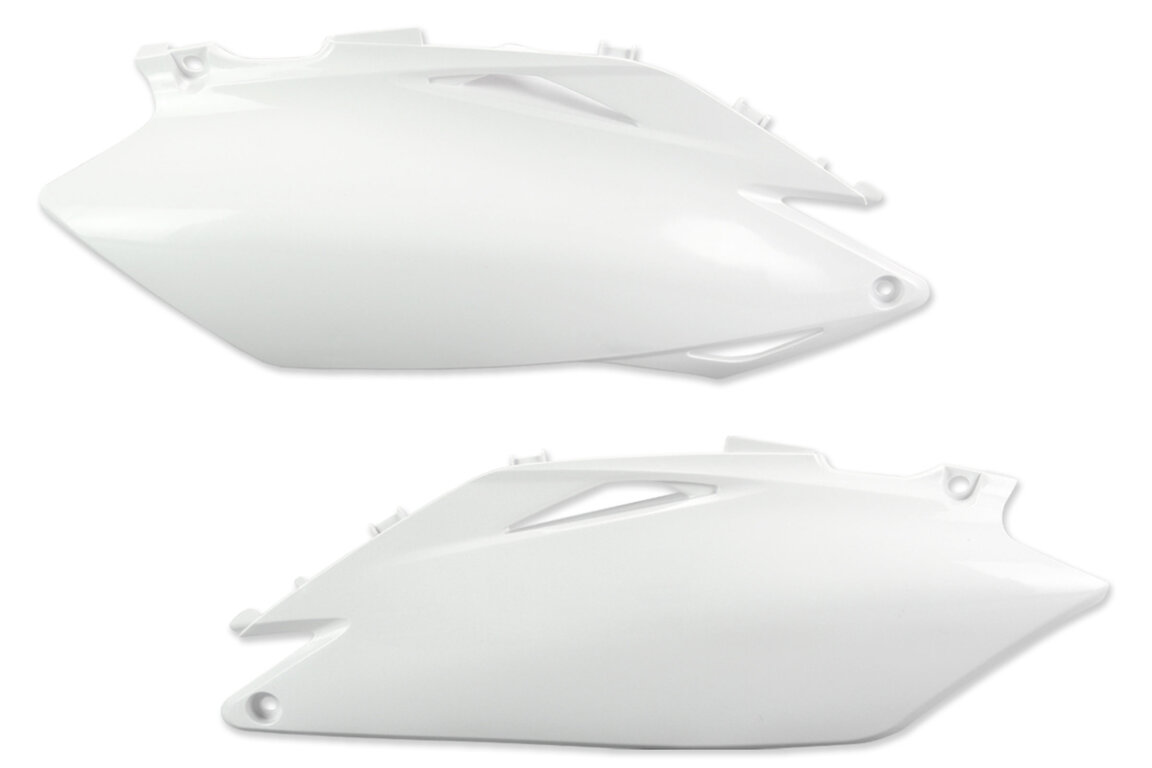 UFO White Side Number Plates for 11-13 Honda CRF250, CRF450