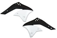 UFO White / Black Radiator Shroud Set for 06-08 Kawasaki KX250F