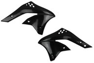 UFO Black Radiator Shroud Set for 06-08 Kawasaki KX250F