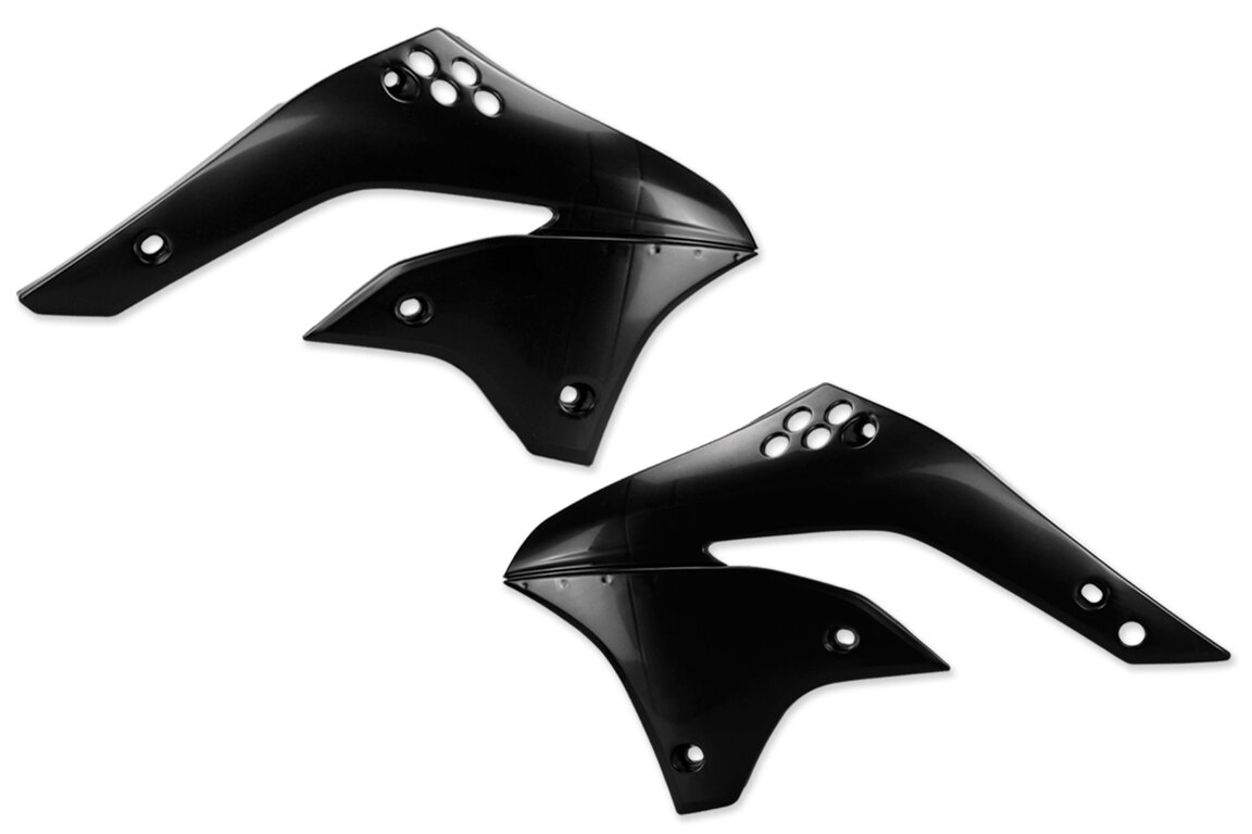 UFO Black Radiator Shroud Set for 06-08 Kawasaki KX450F