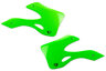 UFO Green Radiator Shroud Set replacement plastics for 99-02 Kawasaki KX dirt bikes