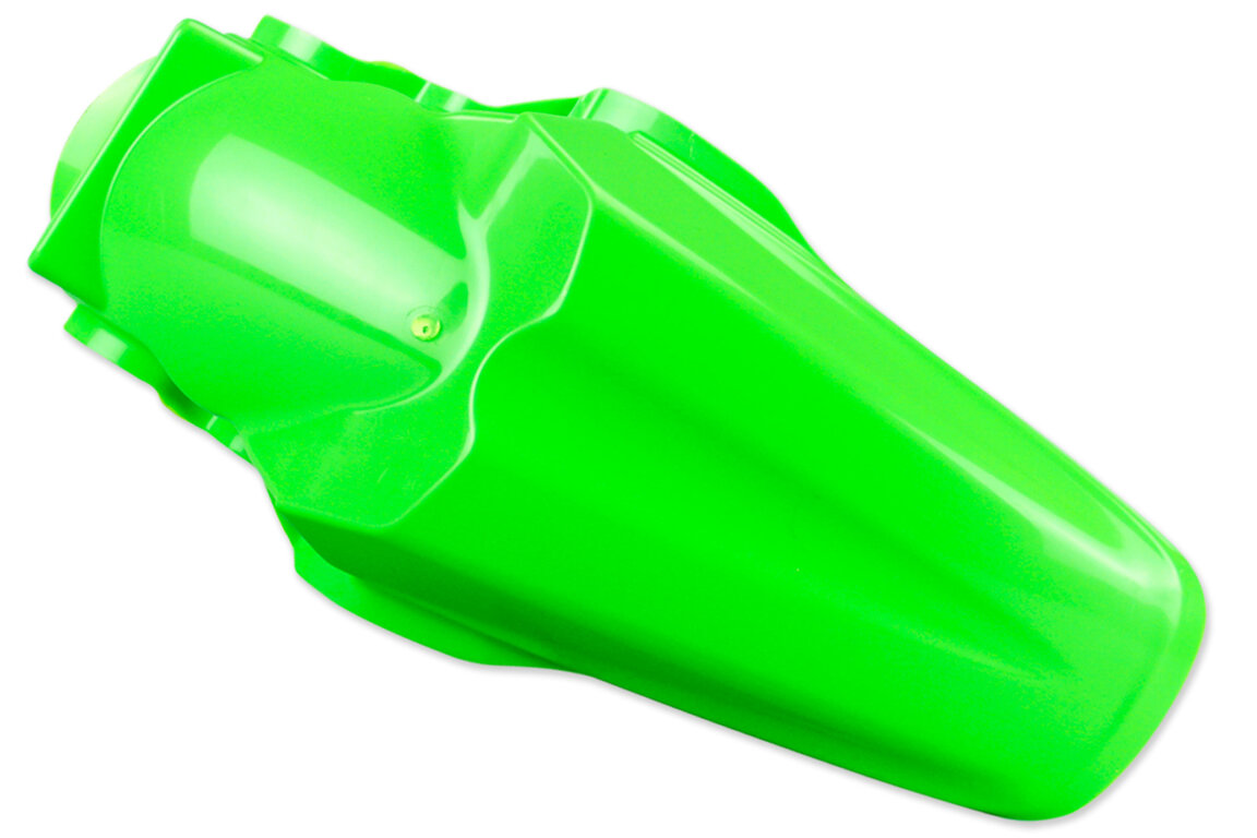 Polisport Green Rear Fender for 98-13 Kawasaki KX100, KX80, KX85