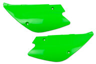 UFO Green Side Number Plates for 98-13 Kawasaki KX100, KX80, KX85