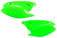 UFO Green Side Number Plates for 03-07 Kawasaki KX