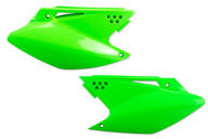 UFO Green Side Number Plates for 06-08 Kawasaki KX250F