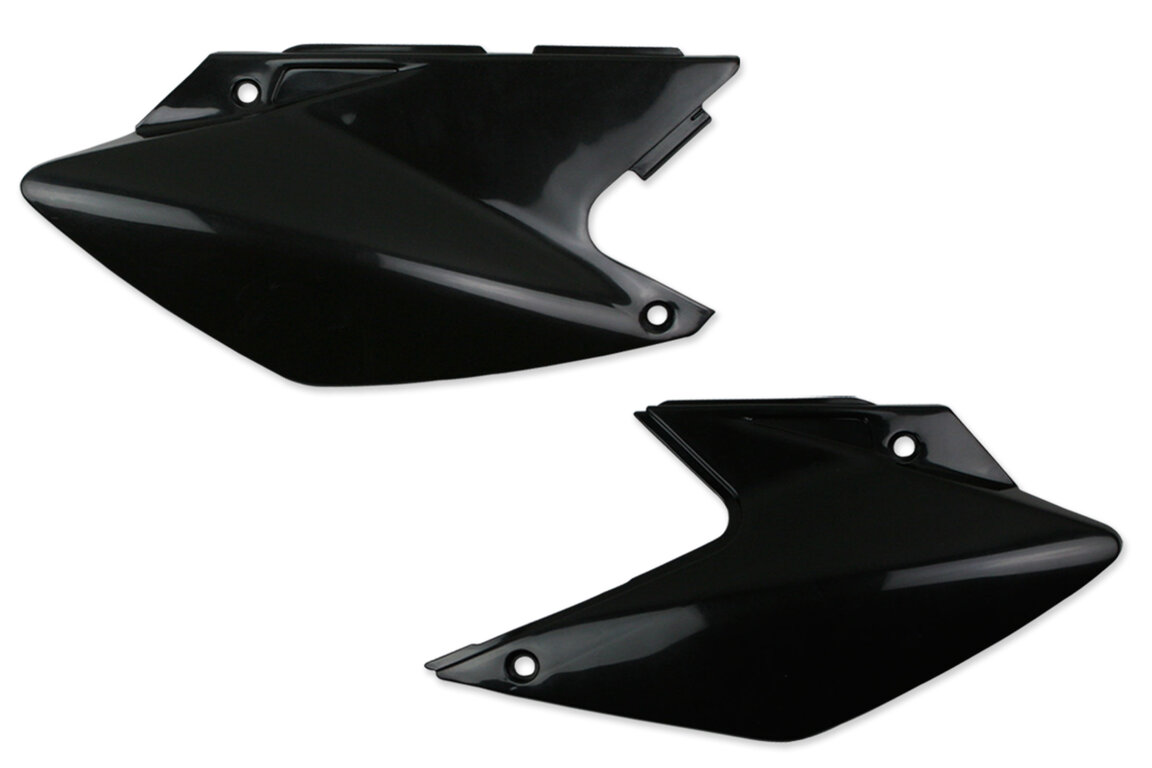 UFO Black Side Number Plates for 08-10 Kawasaki KLX